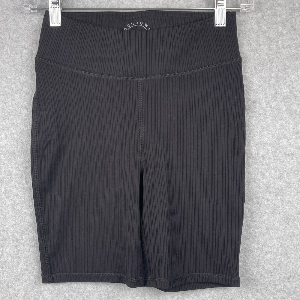 G0013 Sundown Black Workout Biker Shorts Size XS